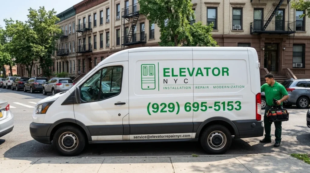 Elevator NYC - Branded Van 1