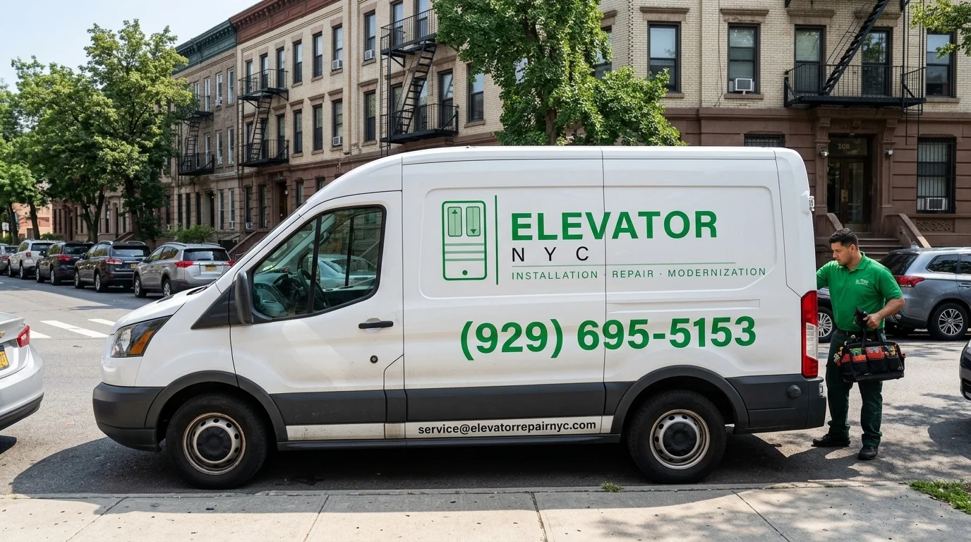 Elevator NYC - Branded Van 1